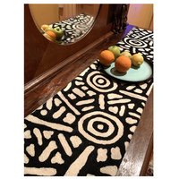 Better World Aboriginal Art Wool Tablerunner (120cm x 30cm) - Water Dreaming