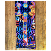 Better World Aboriginal Art Wool Tablerunner (120cm x 30cm) - Mulga Country
