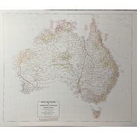 Tribal Boundaries in Aboriginal Australia Wall Map (82xm x 69cm) (Flat - Unlaminated)