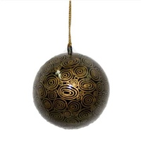 BWA Lacquered Xmas Ball Decoration - Seven Sisters (BLACK/GOLD)