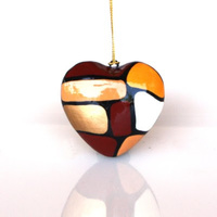 BWA Heart Xmas Decorations (Large) - Pull Stones