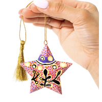 Yam and Bush Tomato Dreamings - Better World Aboriginal Art 3D Lacquered Star