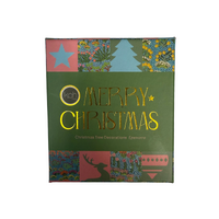 Aboriginal Art Gift Box Animal Xmas Tree Timber Decorations (9cm) - Set (4) - Epenarra