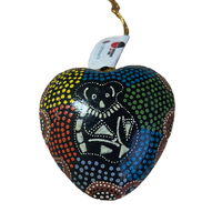 Baribunma Aboriginal Art design Paper Mache Xmas Decoration  - Baribunma Koala