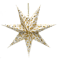 Better World Aboriginal Art Xmas Glitter Handmade Paper Star - Jilamara