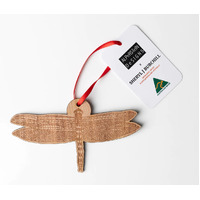 Sheryl J Burchill (Australia Made) Timber Hanging Xmas Decoration - Wurarr-wurarr (Dragonfly)