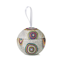 Warlukurlangu Aboriginal Art Xmas Bauble Tin - Watiya-warnu Jukurrpa