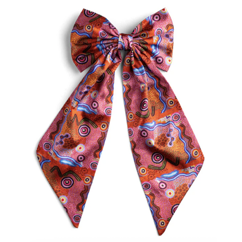 KOH Living Silky Bow Hair Clip (24cm tail) - Our Country