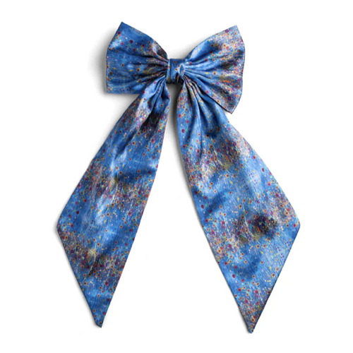 KOH Living Silky Bow Hair Clip (24cm tail) - Morning Mist