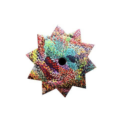 Utopia Aboriginal Art Neoprene Wine Glass Coaster Cover (Star) - Firesparks