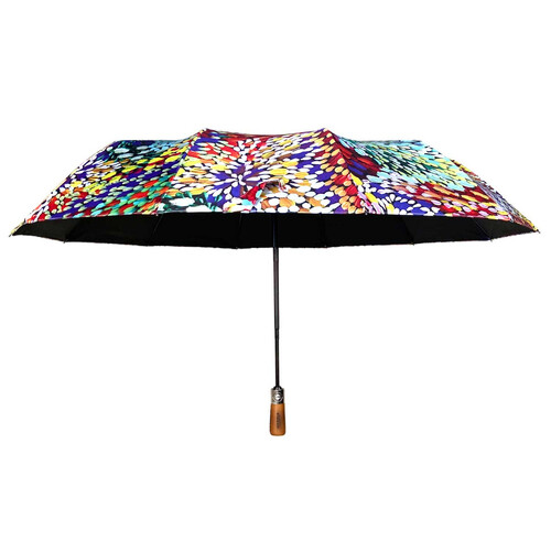 Utopia Aboriginal Art Folding Umbrella - Firesparks