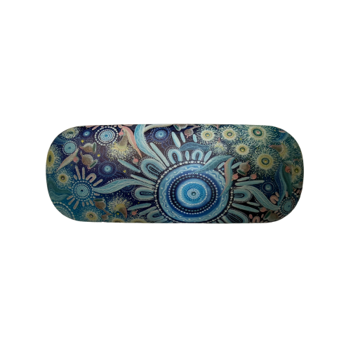 Chernee Sutton Aboriginal Art Hardcover Glasses Case - Lily Pily