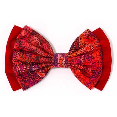 Better World Aboriginal Art Cotton Bow Hair Clip - Seven Sisters (2)