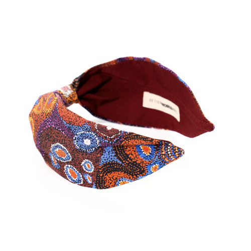 Seven Sisters - Better World Aboriginal Art Organic Cotton Headband