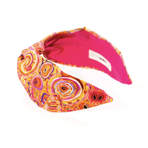 Ramindjeri Water Dreaming - Better World Aboriginal Art Organic Cotton Headband