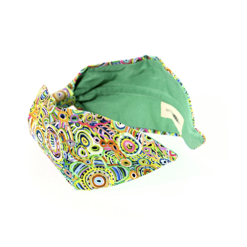 Ramindjeri Ruwe Dreaming - Better World Aboriginal Art Organic Cotton Headband