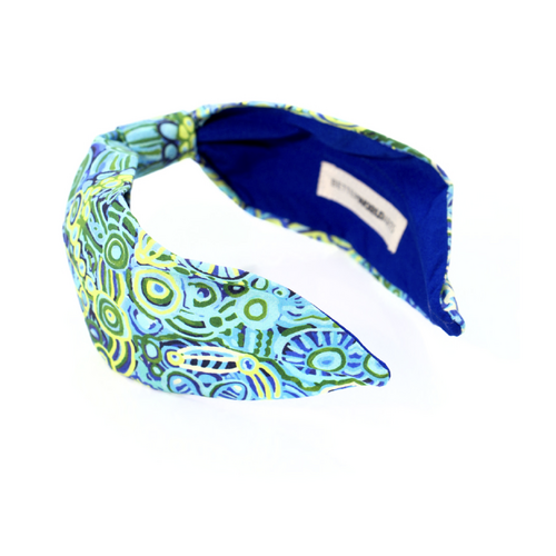 My Ngarrindjeri Country Dreaming - Better World Aboriginal Art Organic Cotton Headband