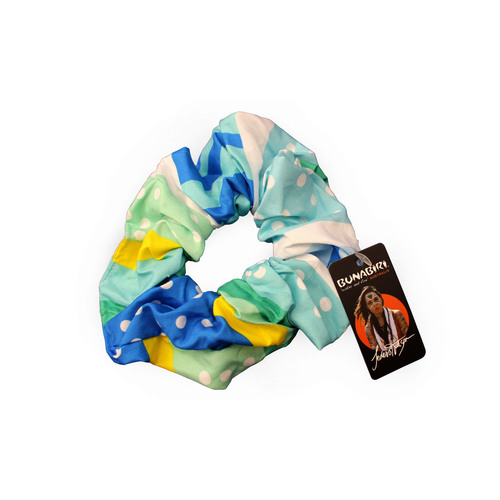 Bunabiri Aboriginal Art Cotton Hair Scrunchie - Rainbow Reef