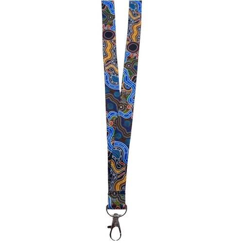 Hogarth Arts Aboriginal Lanyard (SINGLE CLIP)- Discovering Your Dreams