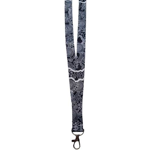 Hogarth Arts Aboriginal Lanyard (SINGLE CLIP)- Kangaroo Dreaming