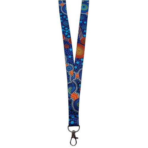 Hogarth Arts Aboriginal Lanyard (SINGLE CLIP)- The Journey