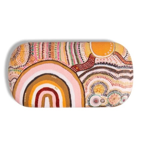 Journeys in the Sun Travel Essentials Hard Shell Case [9cm x 4cm] - Koh Living Aboriginal Art