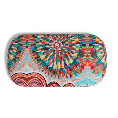We Are One Travel Essentials Hard Shell Case [9cm x 4cm] - Koh Living Aboriginal Art