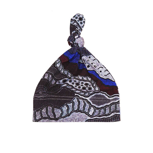 Utopia Aboriginal Art Bamboo Fabric Baby Beanie - My Country