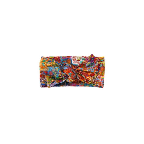 Utopia Aboriginal Art Bamboo Fabric Baby Headband - Bush Medicine