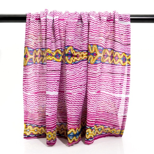 Better World Aboriginal Art - Muslin Wrap - Rainbow Serpent