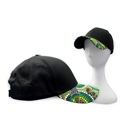 Bunabiri Aboriginal Art Cap - Colours of the Rainforest