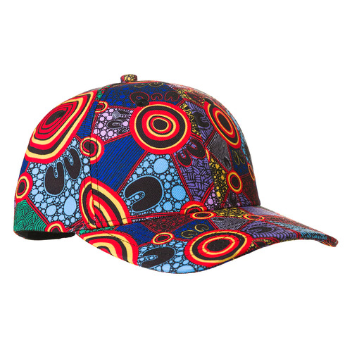 Justin Butler Aboriginal Art Baseball Cap - Mu'u/Yabun Camp