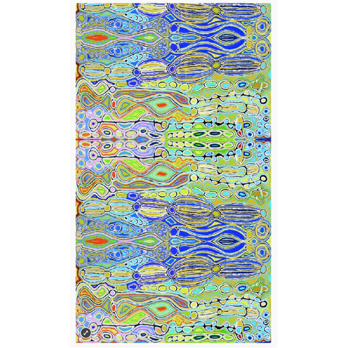 Better World Aboriginal Art - Luxe Organic Cotton Sarong - Snake Vine