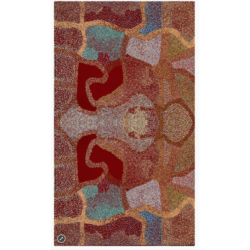 Better World Aboriginal Art - Luxe Organic Cotton Sarong - Salt Lake