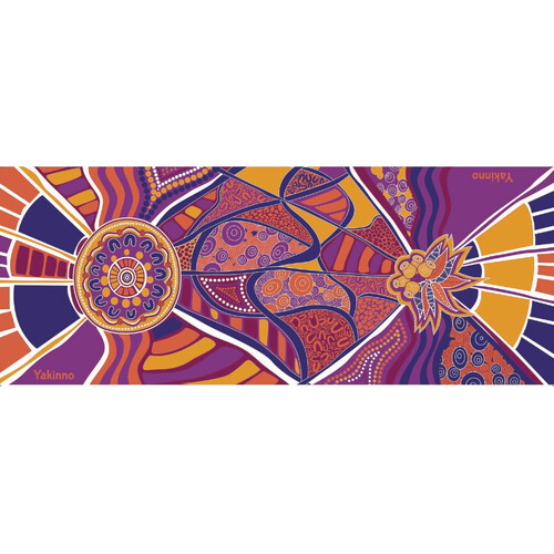 Yakinno Gunditjmara Dreaming Aboriginal Art MODAL Scarf (170 x 70) - Road to Freedom 2