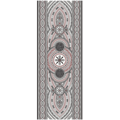 Yakinno Gunditjmara Dreaming Aboriginal Art Modal Scarf (170 x 70) - Tree Bark Textures