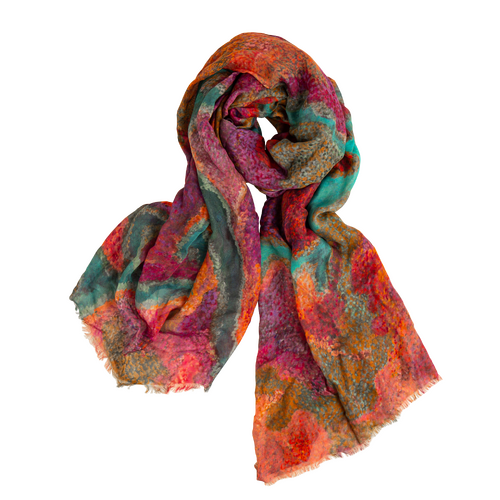 Koh Living Aboriginal Art Modal Scarf (172cm x 102cm) - Pilbara Creeks