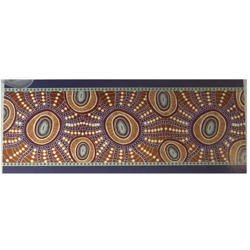 Nikki Dee Designs Aboriginal Art Modal Scarf (180cm x 70cm) - Woven in Waterholes