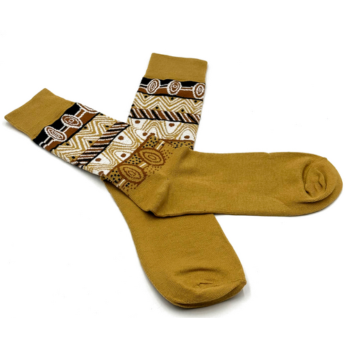 Better World Arts Men's Cotton Socks - Jilamara Design