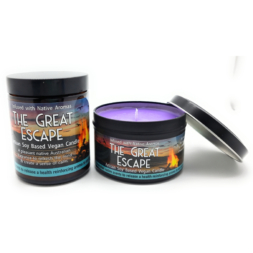 Native Soy based Vegan Candle Jar (160g) - the Great Escape