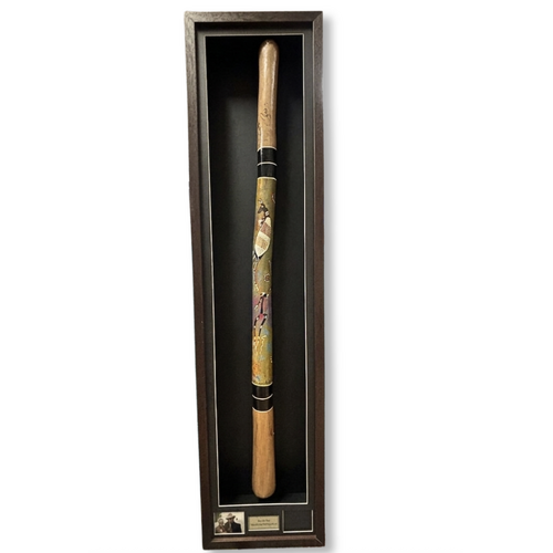 The ‘Bee Gees Way’ Collaborative Framed Didgeridoo - Signed by Sir Barry Gibb