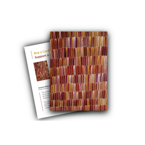 Kembla Corp Aboriginal Art Giftcard/Env [Large] - Bush Yam 2 (Utopia NT)