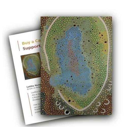 Kembla Corp Aboriginal Art Giftcard/Env [Large] - Lake Mackay (Central Desert)