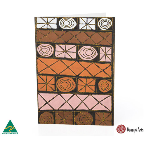 Munupi Recycled Giftcard/Env by Irene Mungatopi