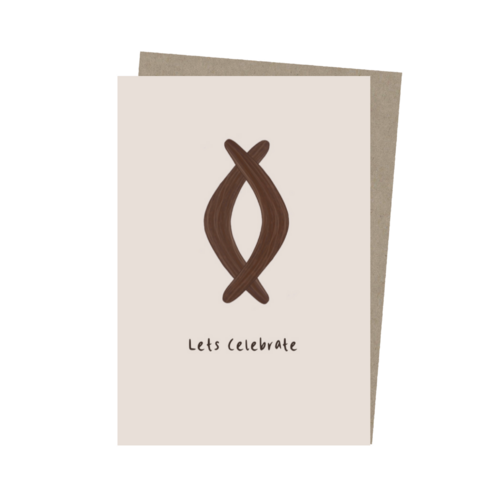 Paperbark Prints Aboriginal Art Gift Card - Lets Celebrate 