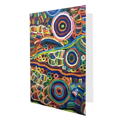 Utopia Aboriginal Dot Art Gift Greeting Card - My Mother's Story