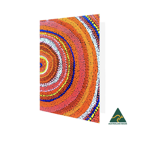 Utopia Aboriginal Dot Art Gift Card - Sunrise on My Mother's Country