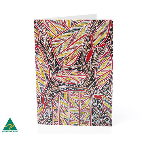 Warlukurlangu Aboriginal Art Giftcard - Mother & Son