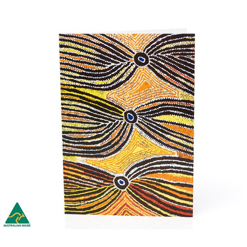 Warlukurlangu Aboriginal Art Giftcard - Dogwood Tree Dreaming