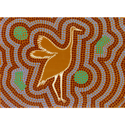 DKA Postcard - Brolga the Beautiful Dancing Bird